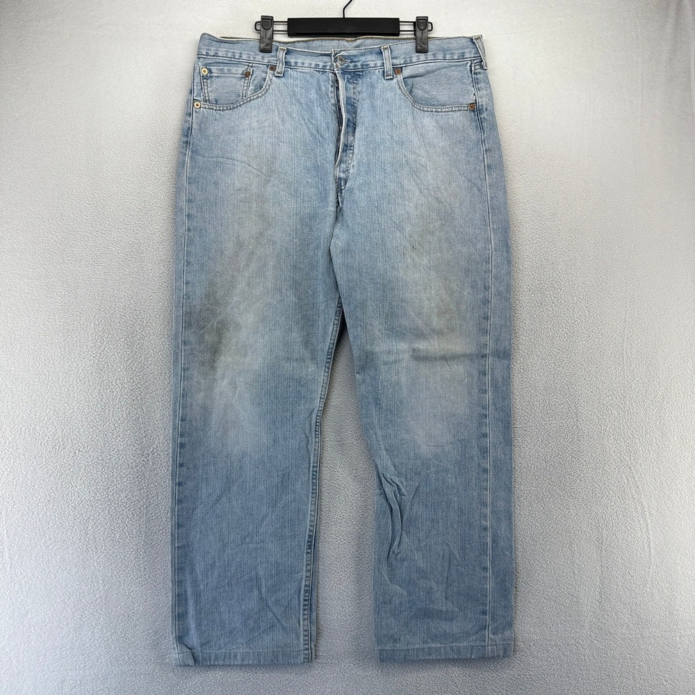 Vintage Levis jeans Men's 38x34 Fits 36x29 Blue 501xx 501 xx Light wash y2k